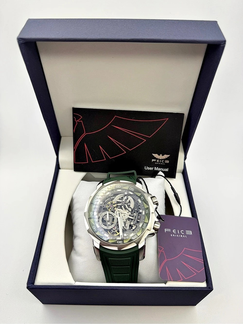 FEICE FM511 Automatic Skeleton Green Men’s Watch